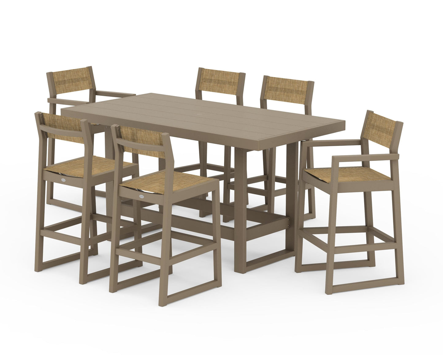 EDGE Sling 7-Piece Bar Table Set