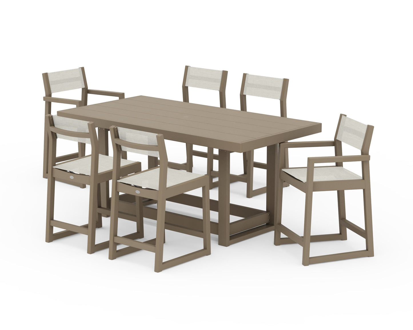 EDGE Sling 7-Piece Counter Table Set