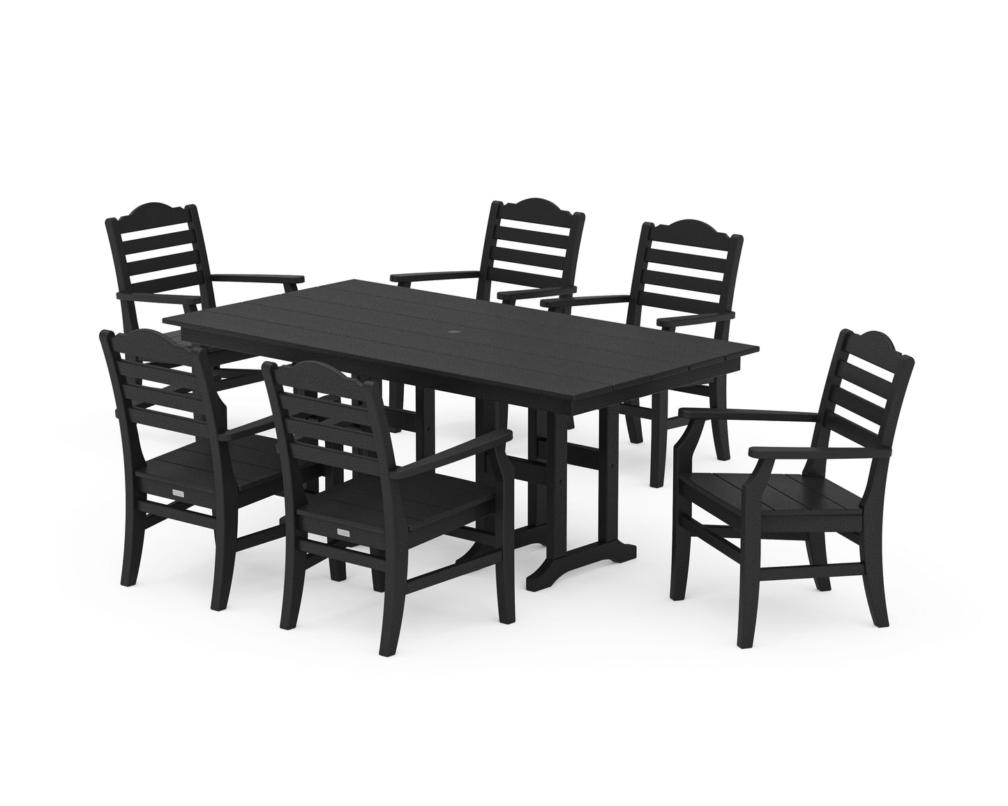 Savannah Arm Chair 7-Piece Farmhouse Dining Set