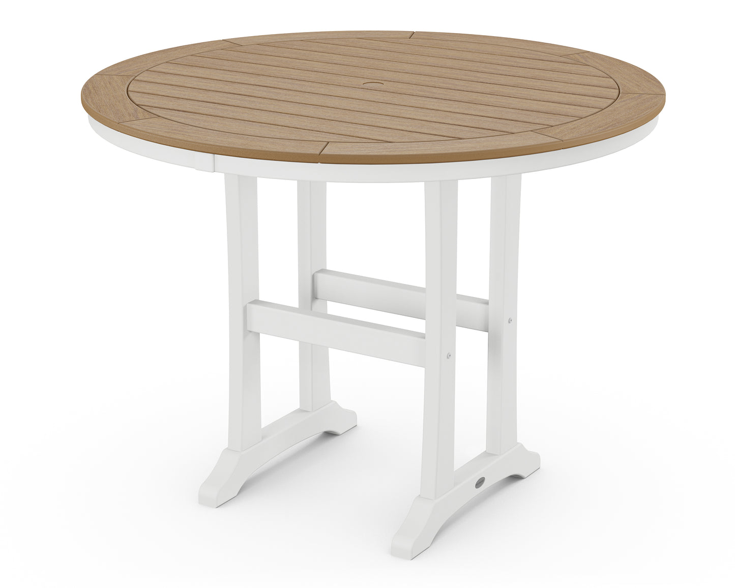 Nautical Trestle 48" Round Counter Table