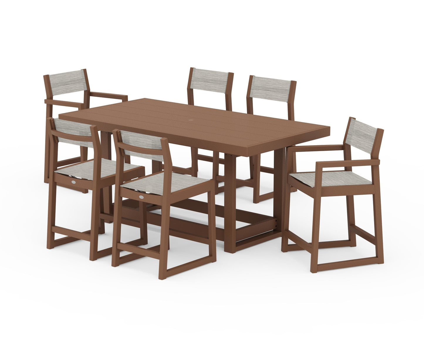 EDGE Sling 7-Piece Counter Table Set