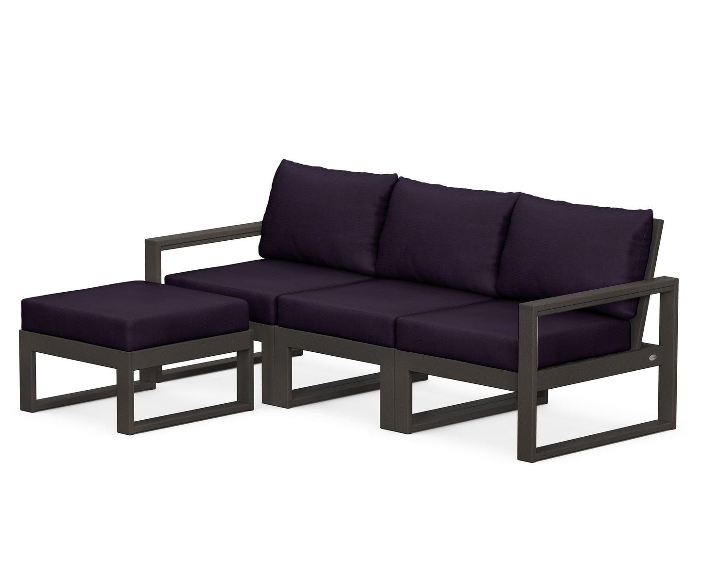 EDGE 4-Piece Modular Deep Seating Set with Ottoman