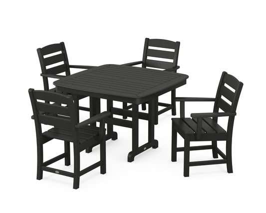 Lakeside 5-Piece Dining Set with Trestle Legs