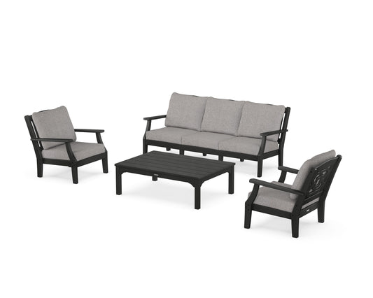 Chinoiserie 4-Piece Deep Seating Set with Sofa