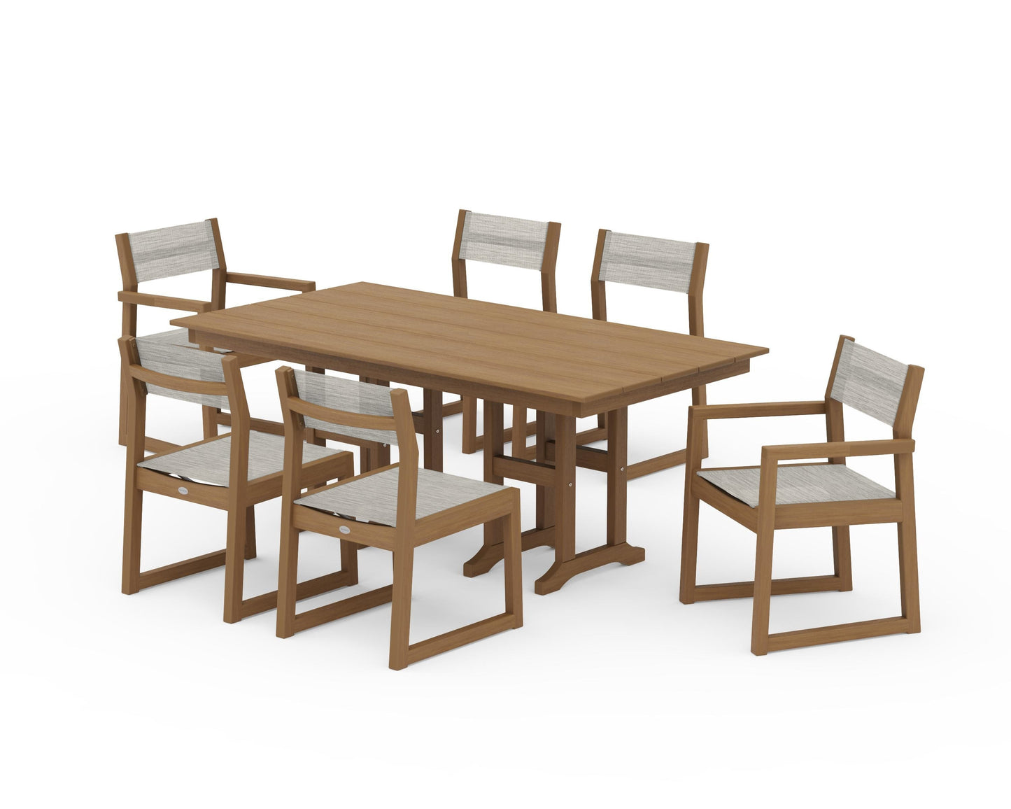 EDGE Sling 7-Piece Farmhouse Dining Set