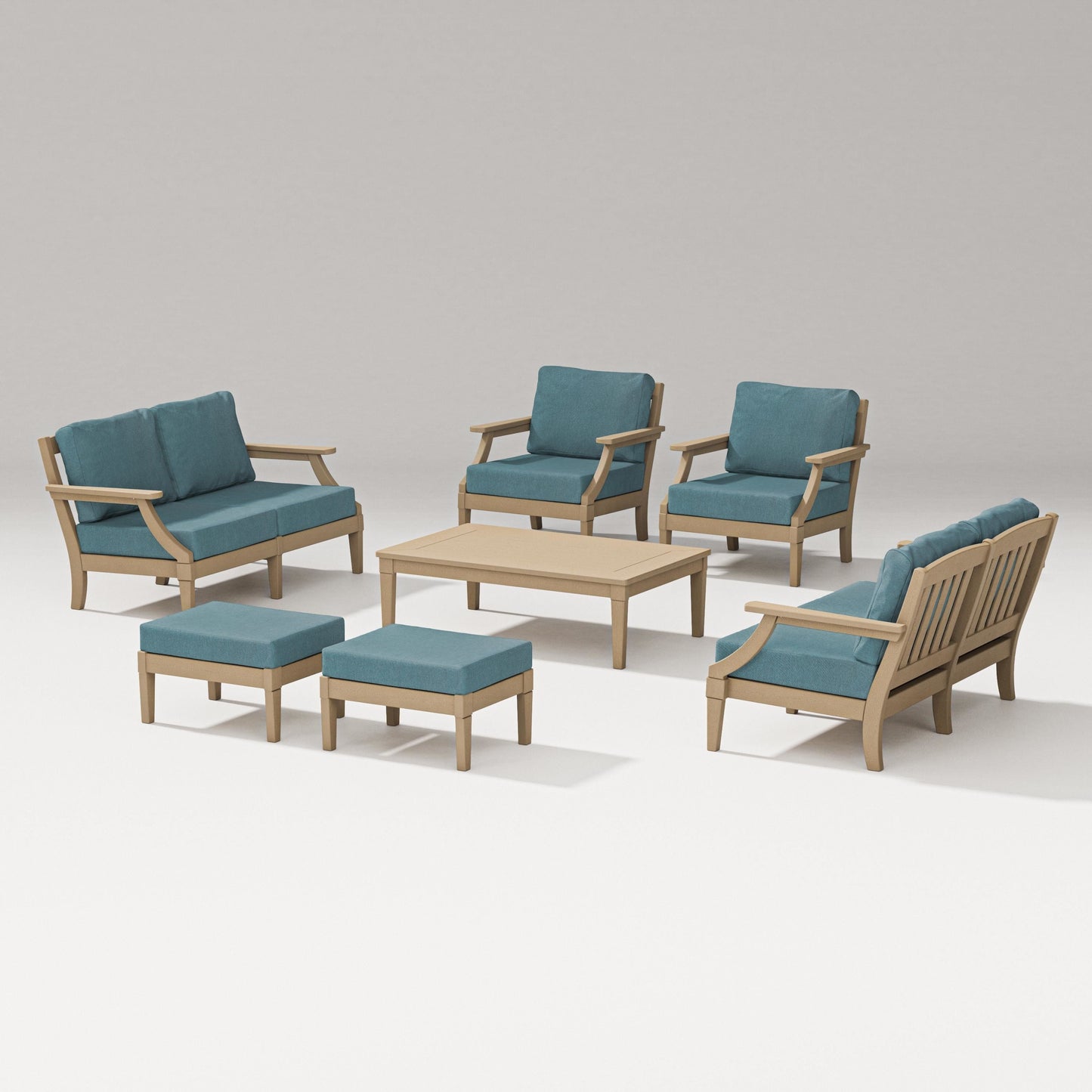 Estate 7-Piece Lounge Loveseat Set