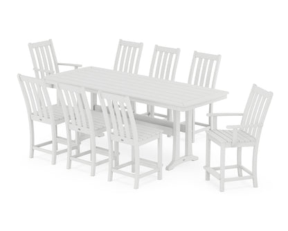 Vineyard 9-Piece Counter Set with Trestle Legs