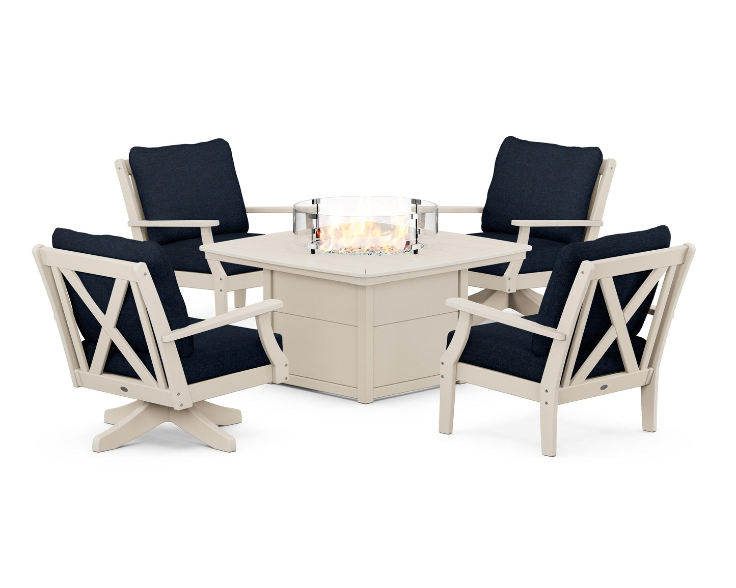 Braxton 5-Piece Deep Seating Set with Fire Table