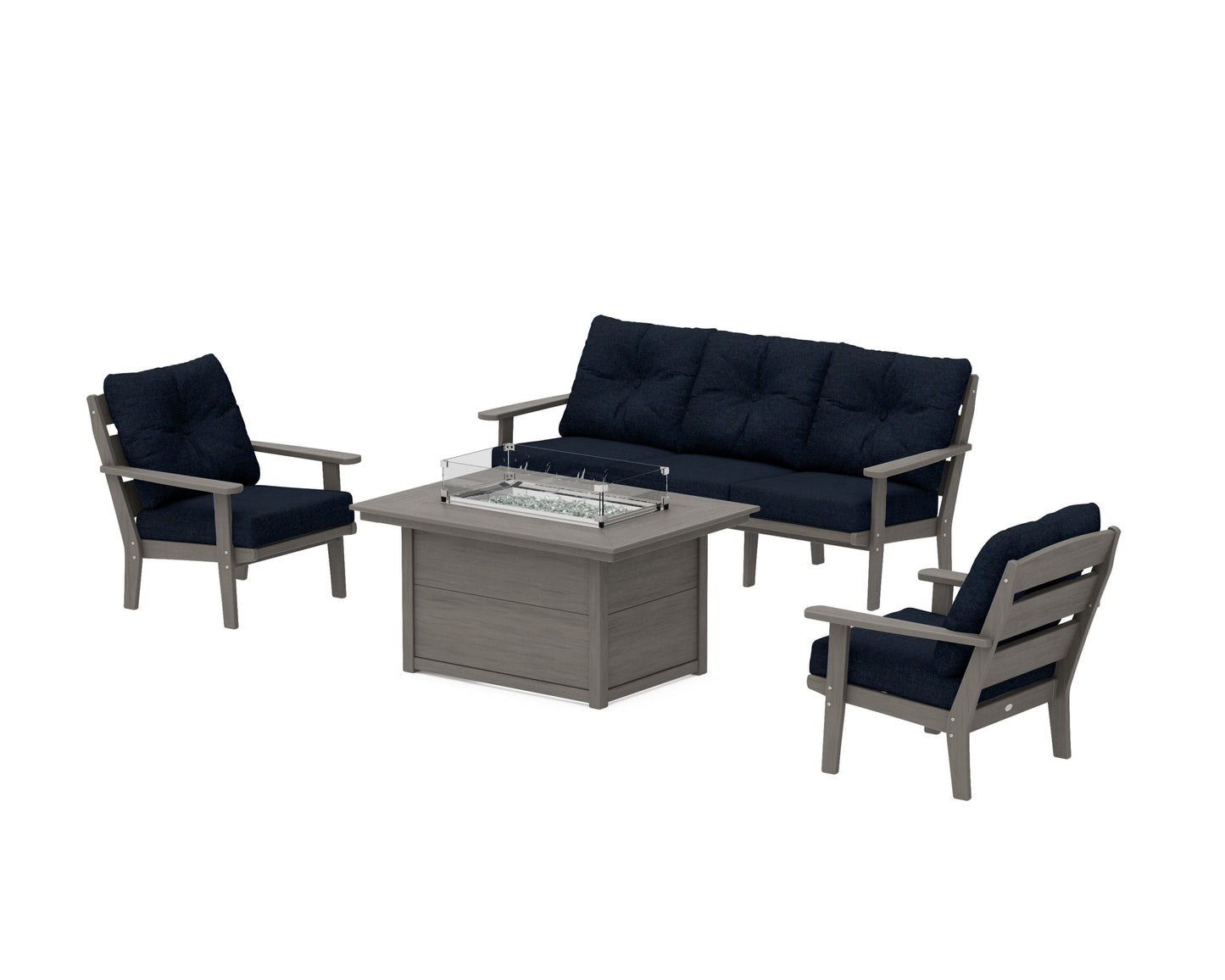Lakeside Deep Seating Fire Pit Table Set