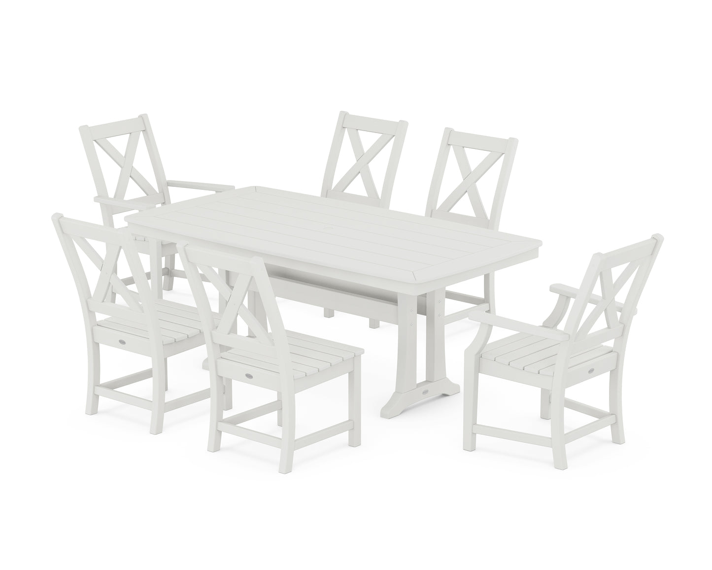 Braxton 7-Piece Dining Set with Trestle Legs