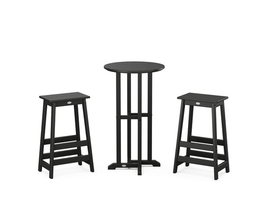 Modern Studio Bar Stool 3-Piece Bistro Set