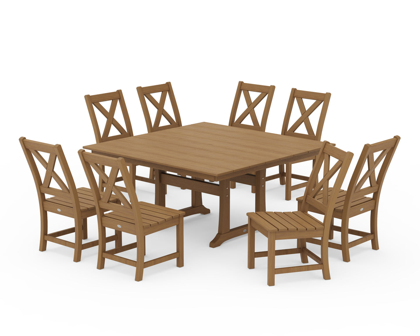 Braxton Side Chair 9-Piece Farmhouse Dining Set