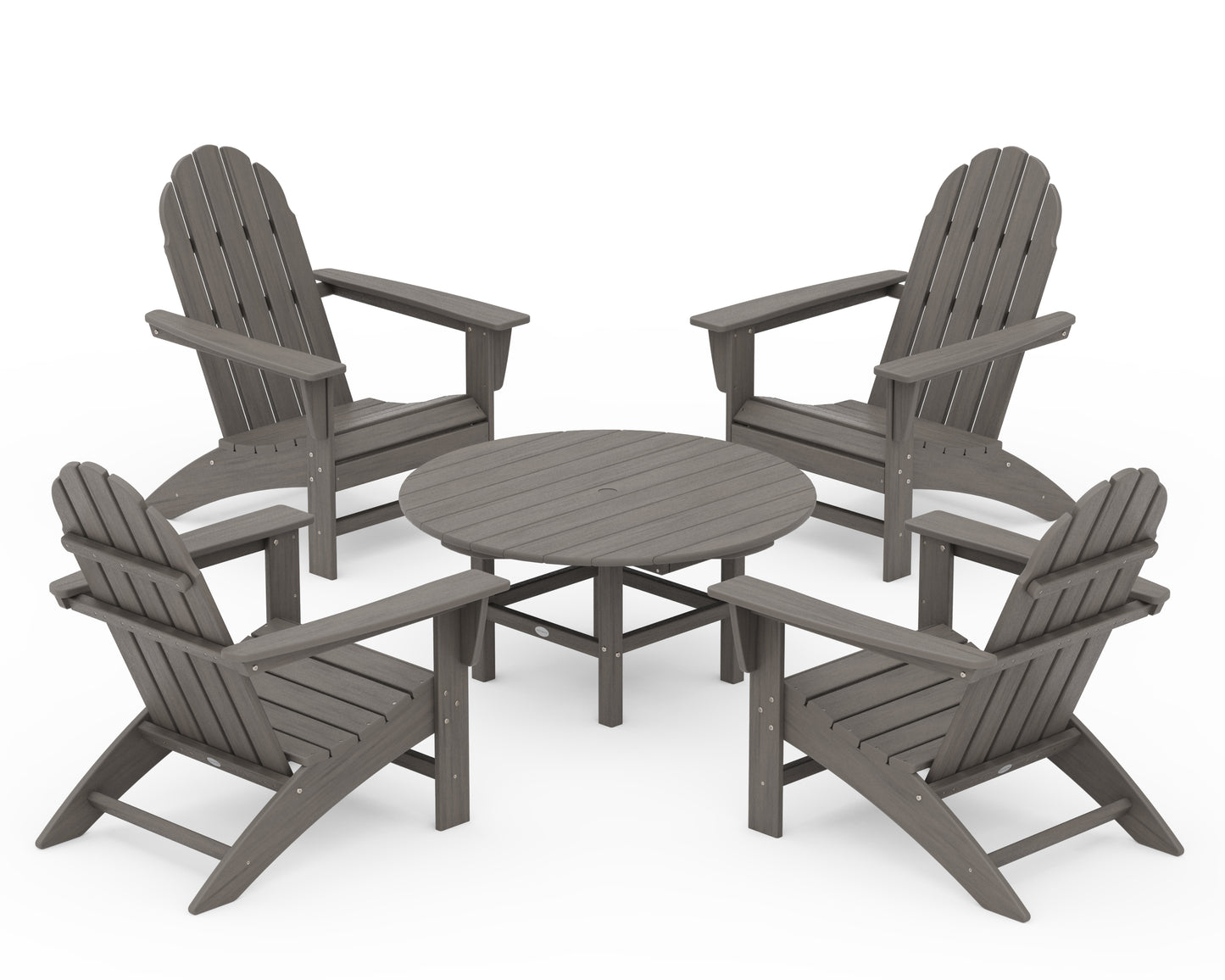 Vineyard 5-Piece Adirondack Chair Conversation Set