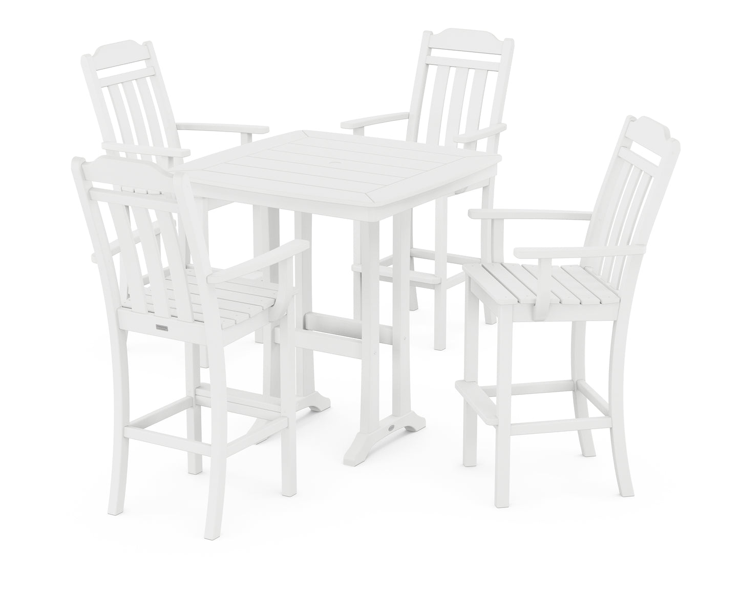 Cottage 5-Piece Bar Set with Trestle Legs