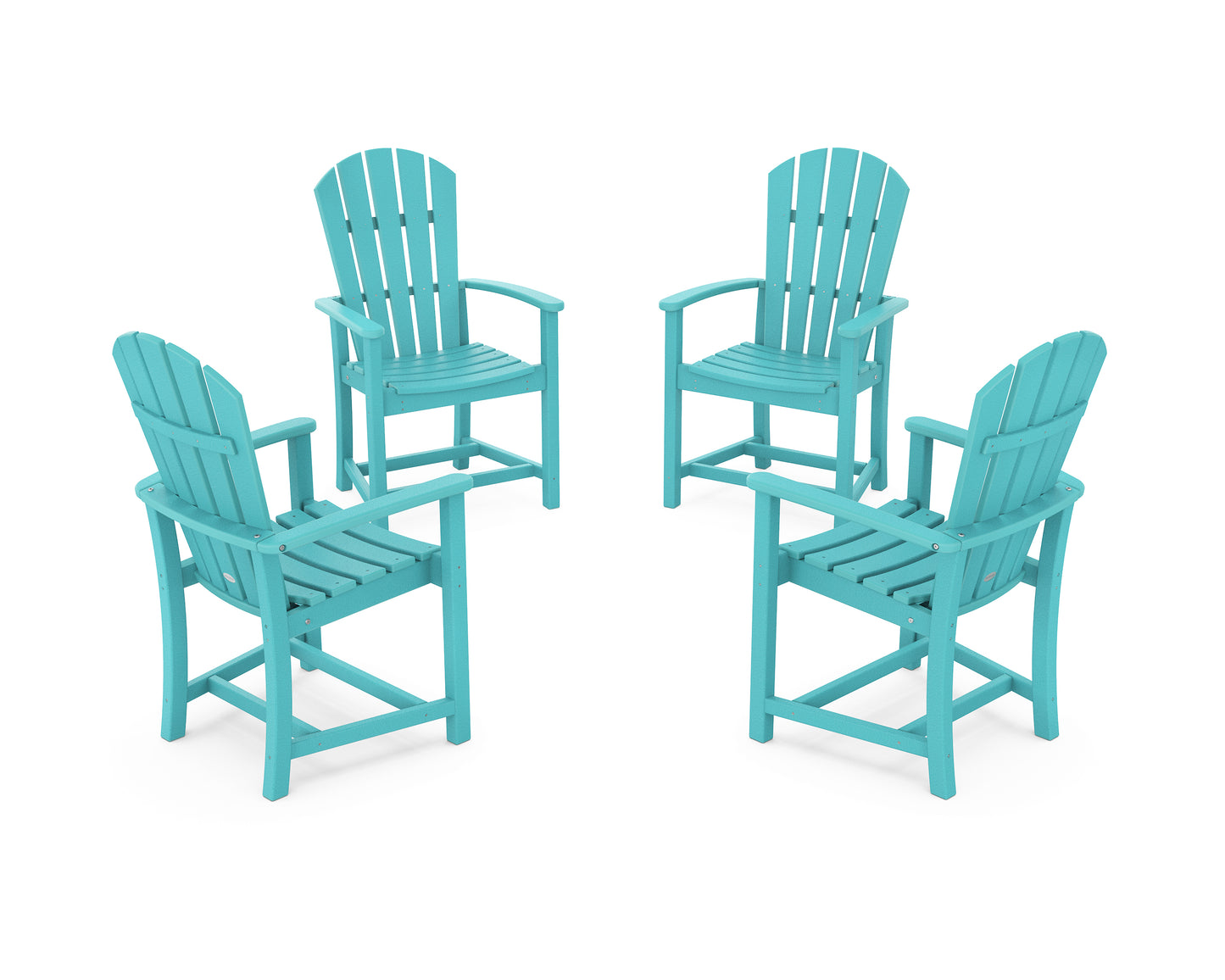 Palm Coast 4-Piece Upright Adirondack Conversation Set