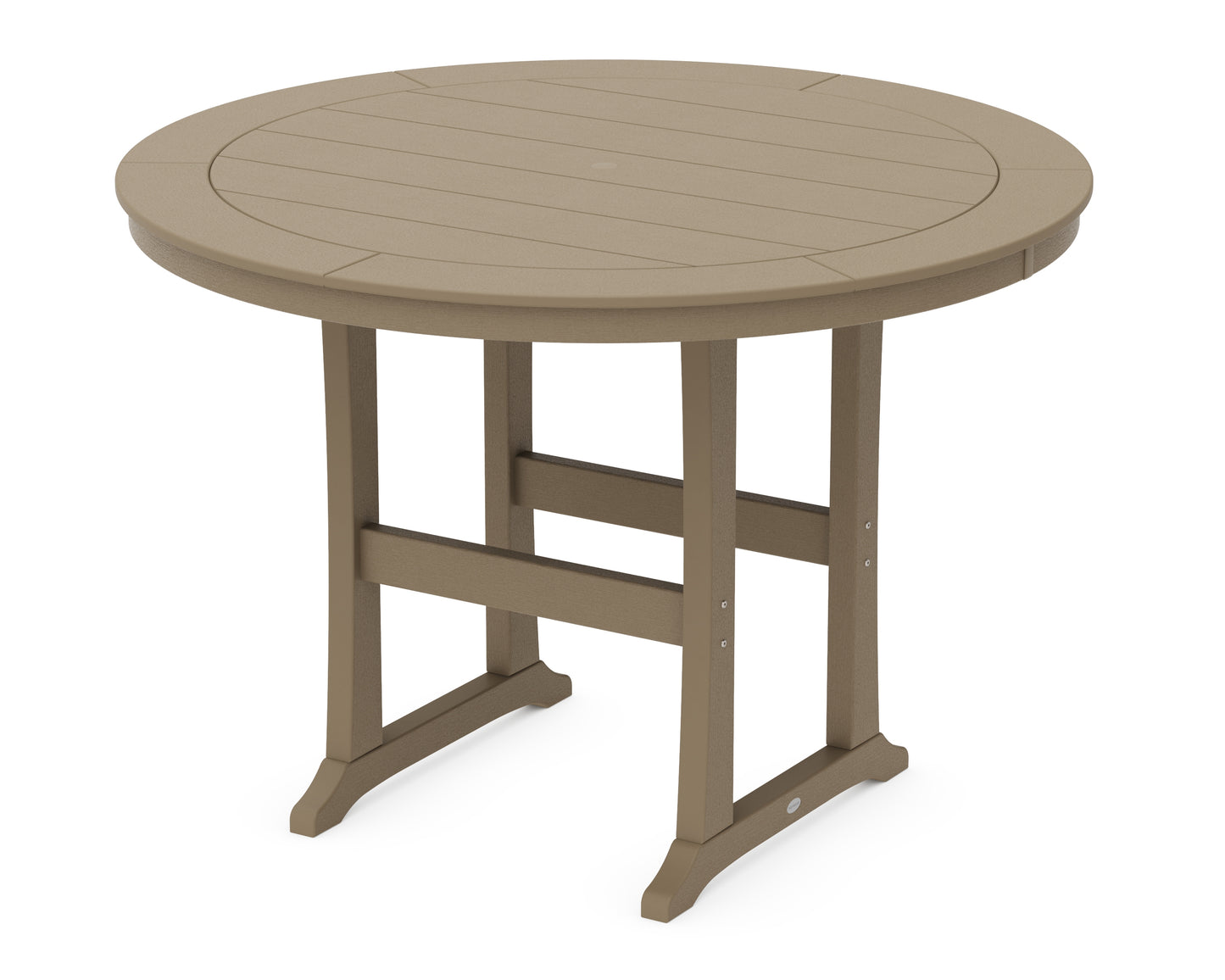 Nautical Trestle 60" Round Bar Table