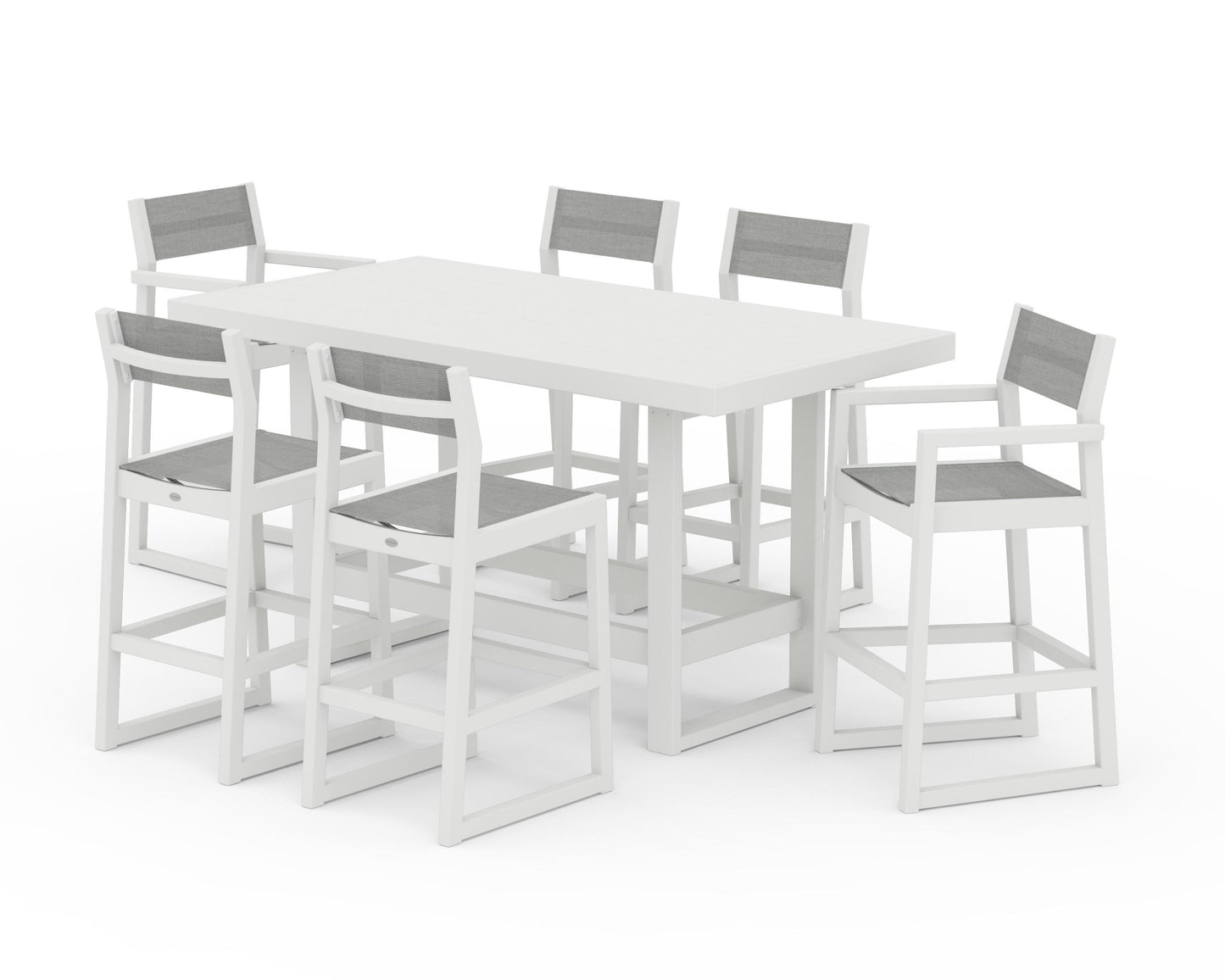 EDGE Sling 7-Piece Bar Table Set
