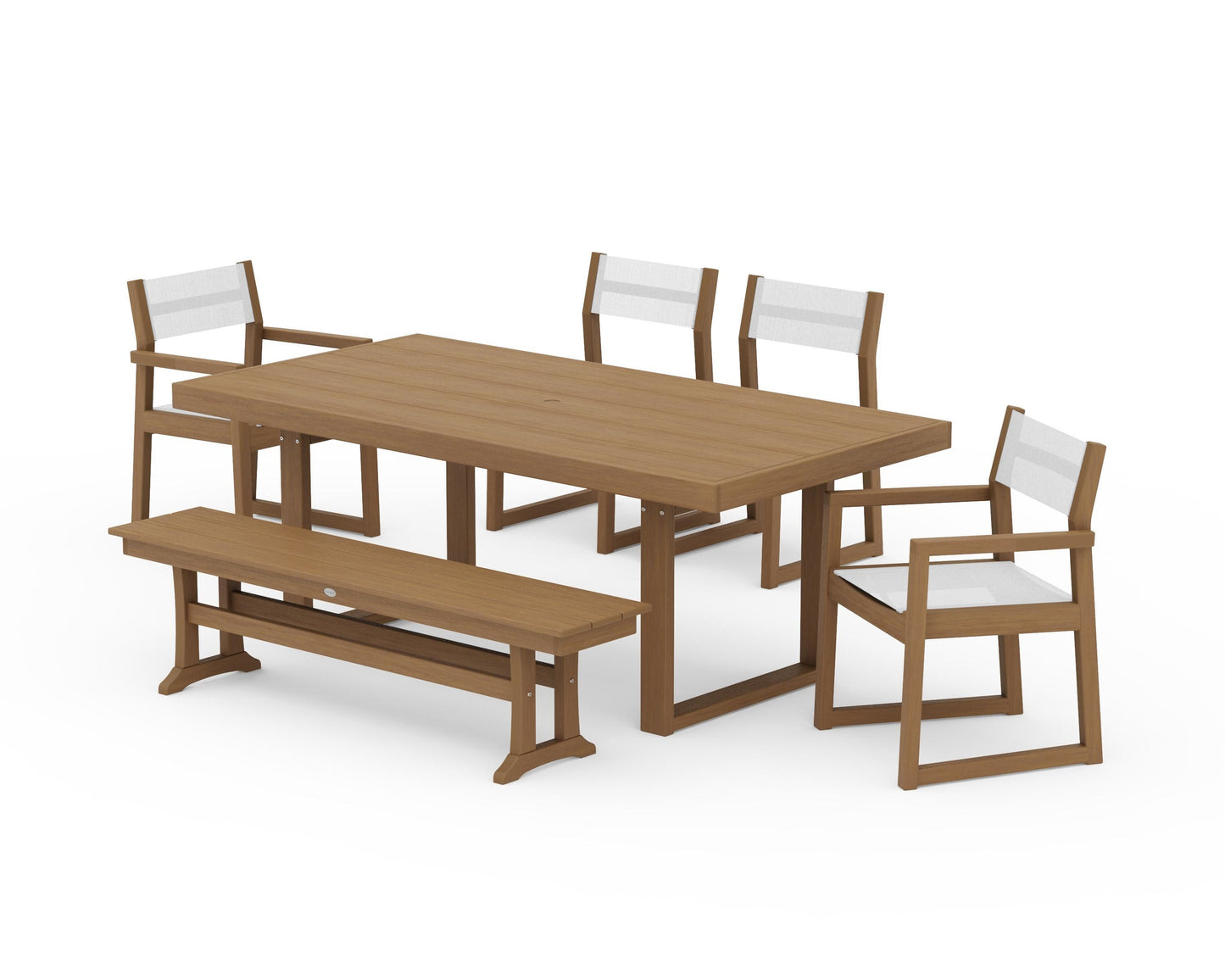 EDGE Sling 6-Piece Dining Set with Bench
