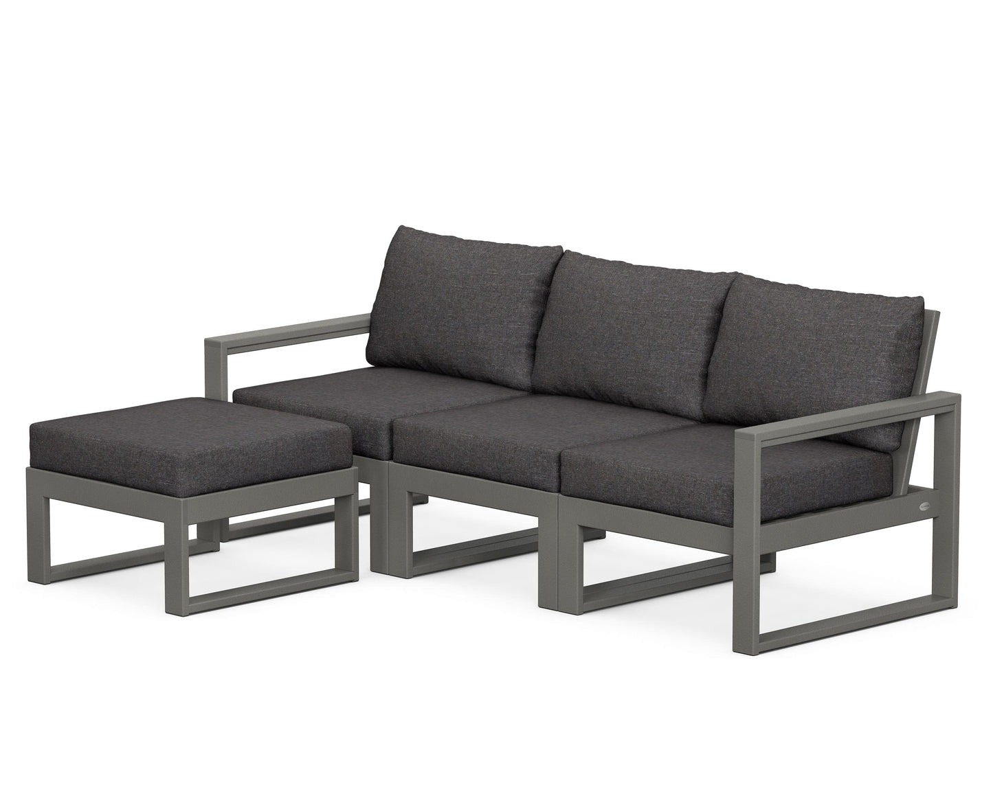 EDGE 4-Piece Modular Deep Seating Set with Ottoman