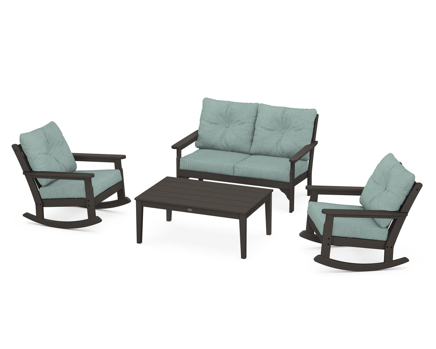 Vineyard 4-Piece Deep Seating Rocking Chair Set