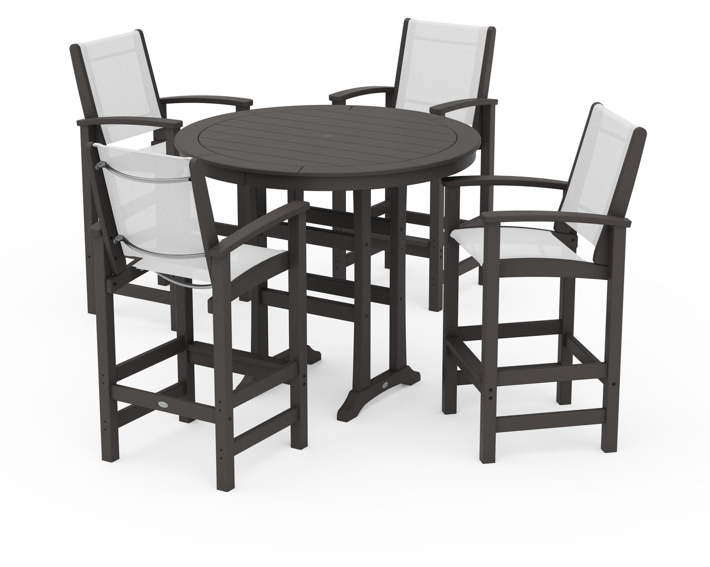 Coastal 5-Piece Nautical Trestle Bar Set