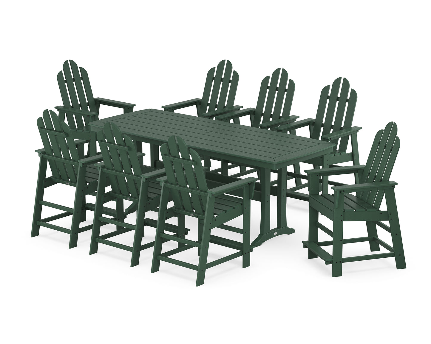 Long Island 9-Piece Counter Set with Trestle Legs