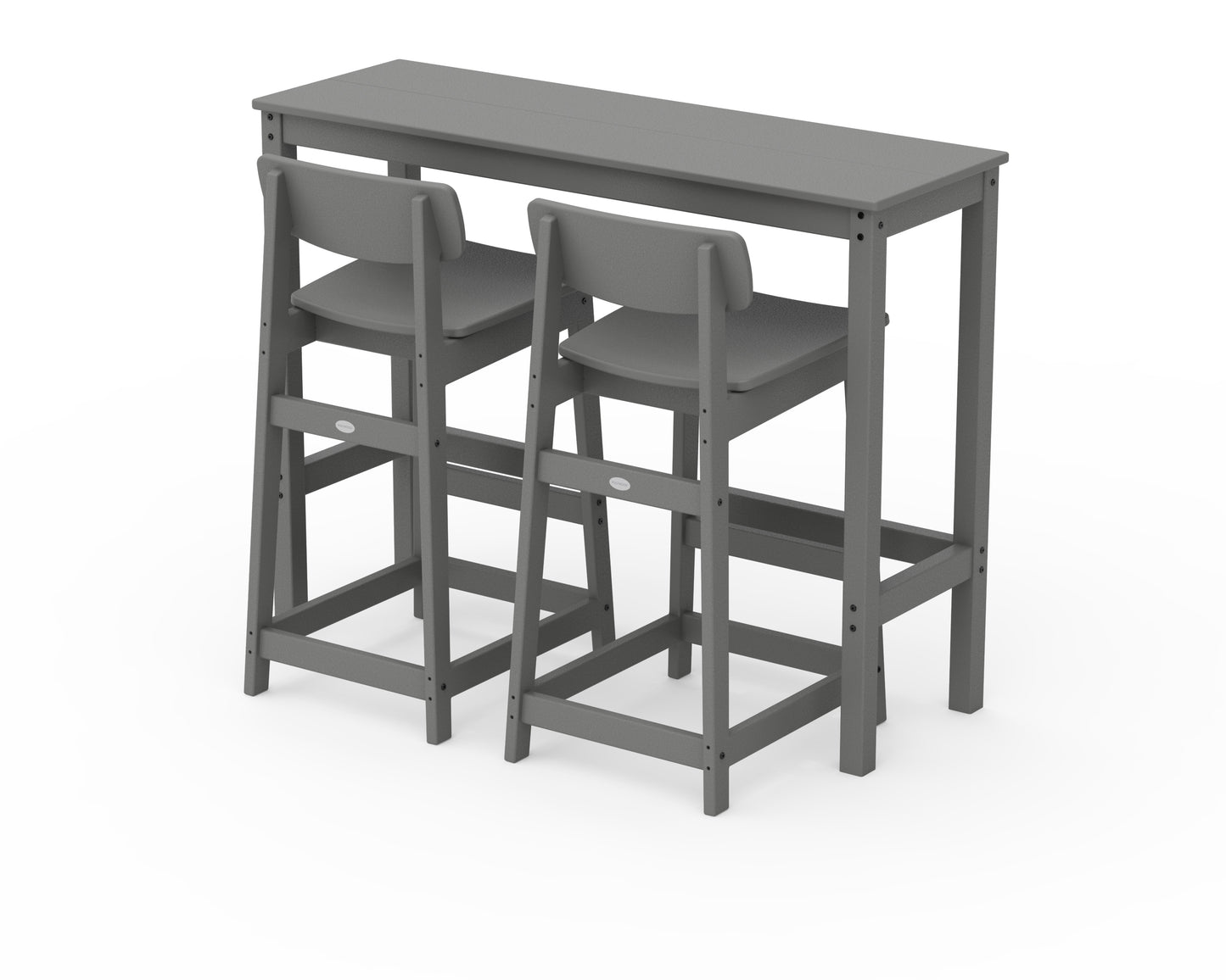 Modern Studio Urban Lowback Bar Chair 3-Piece Balcony Set