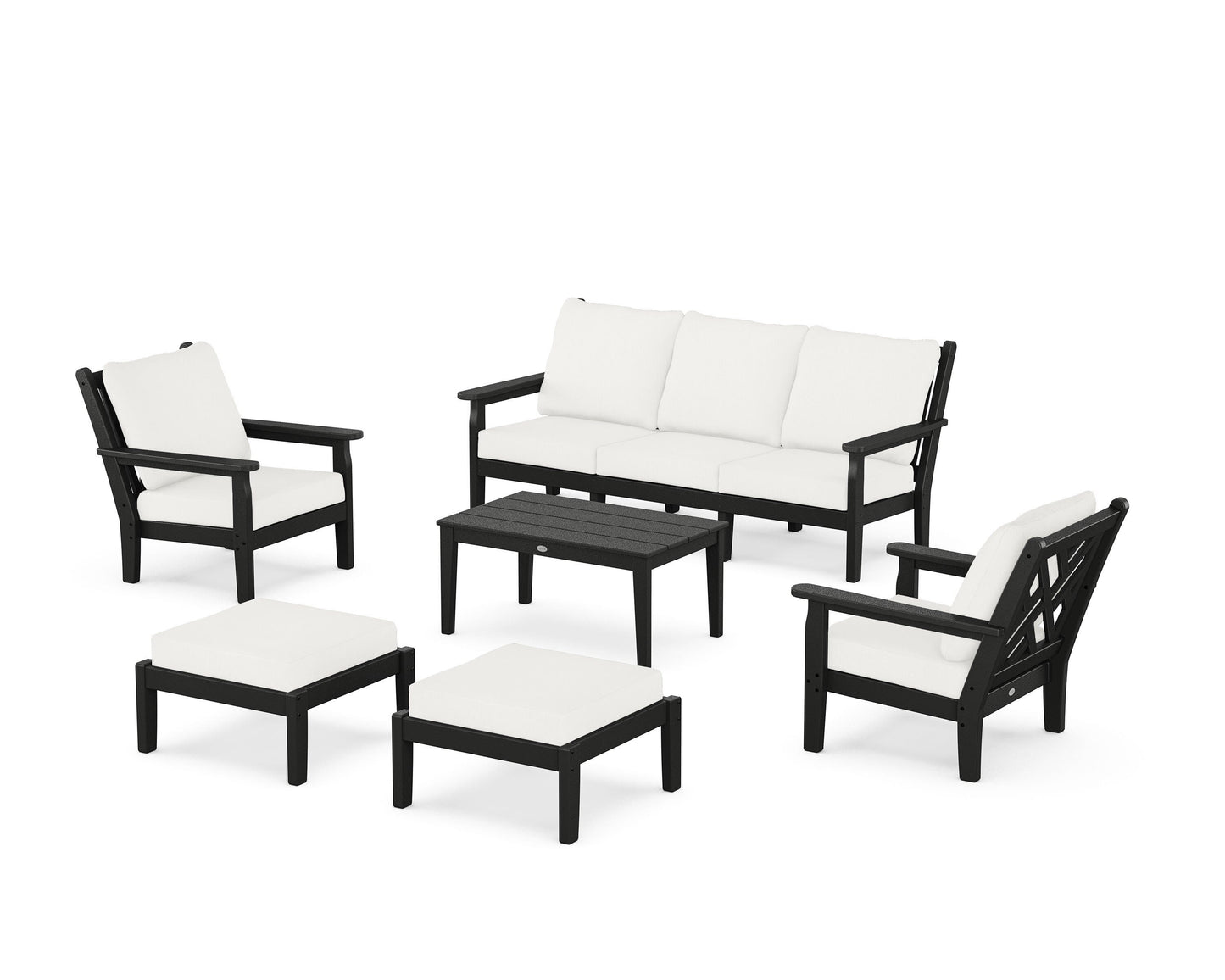Chippendale 6-Piece Lounge Sofa Set