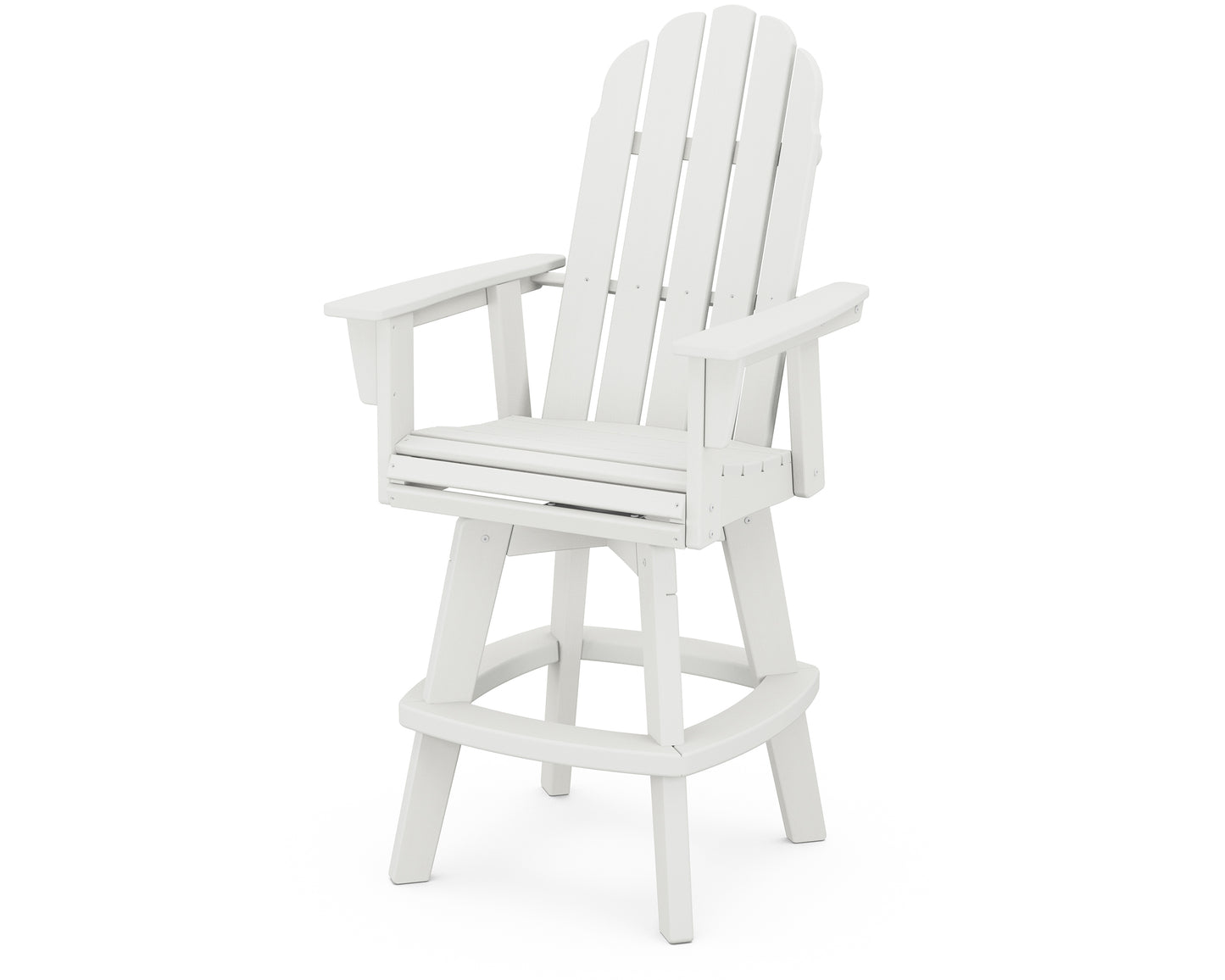 Vineyard Curveback Adirondack Swivel Bar Chair