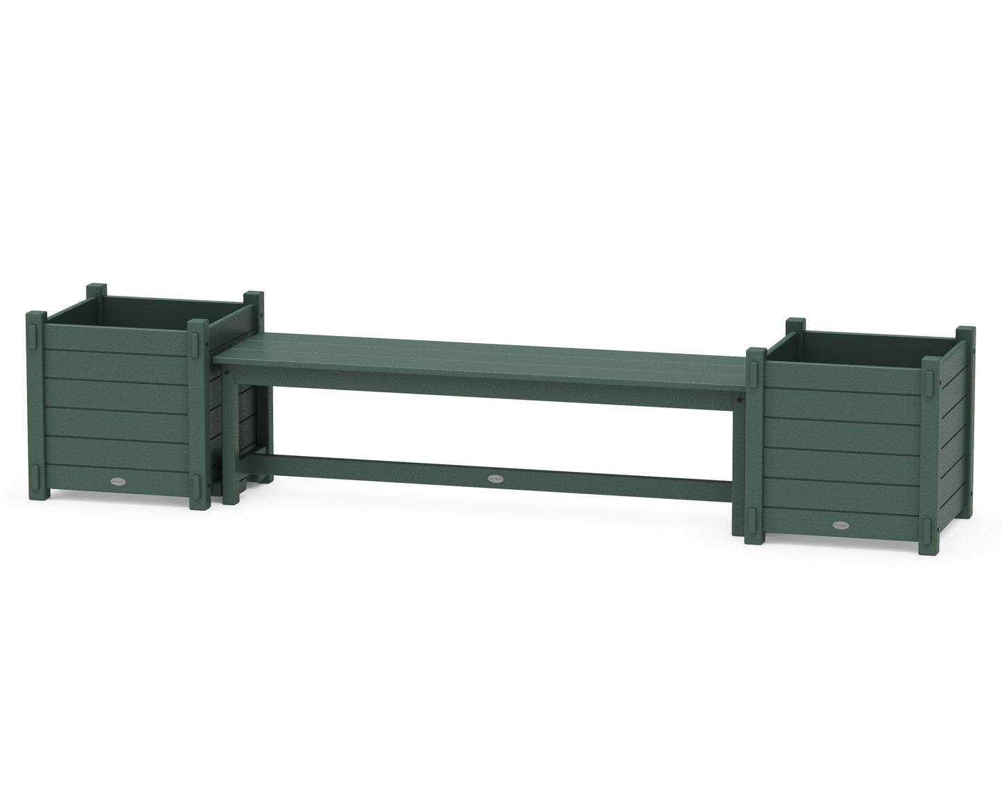 60" Nautical Straight Planter Bench Set - Large