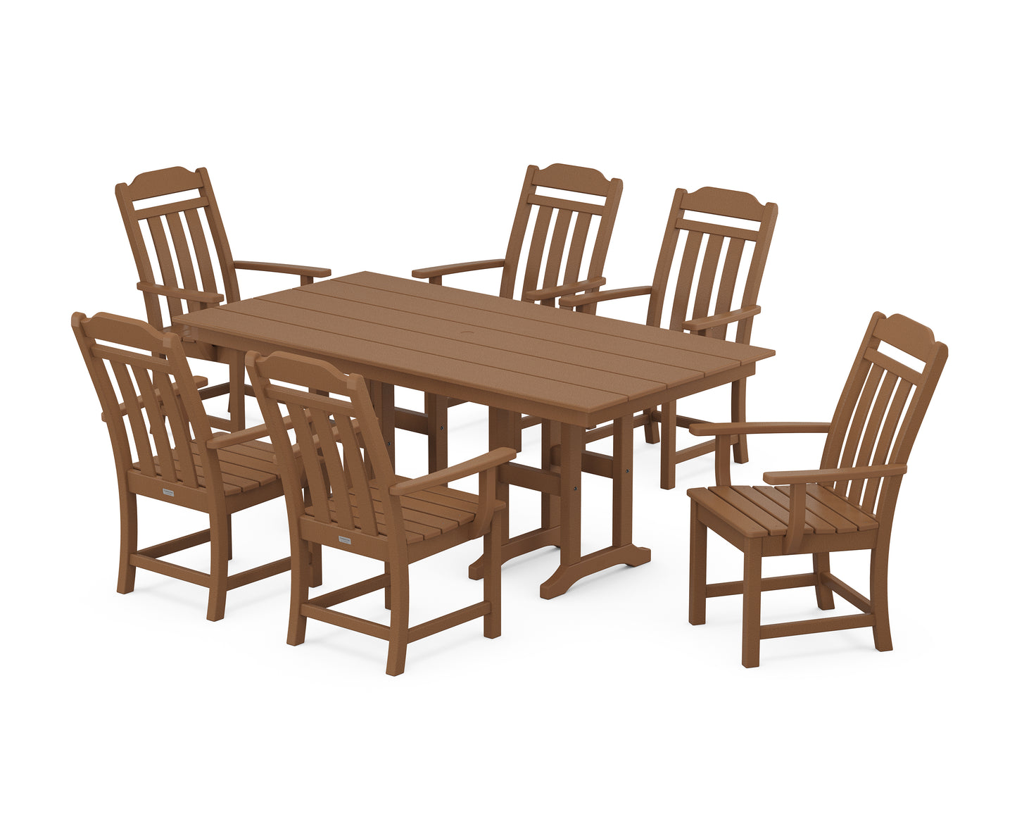 Country Living Arm Chair 7-Piece Farmhouse Dining Set