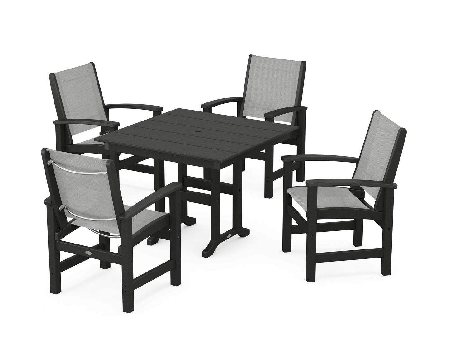 Coastal 5-Piece Farmhouse Dining Set