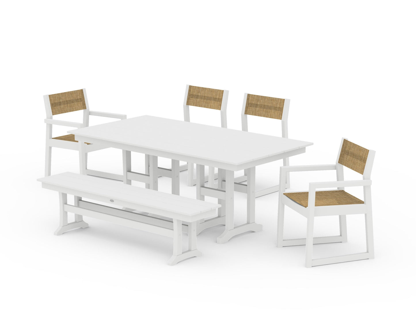 EDGE Sling 6-Piece Farmhouse Dining Set