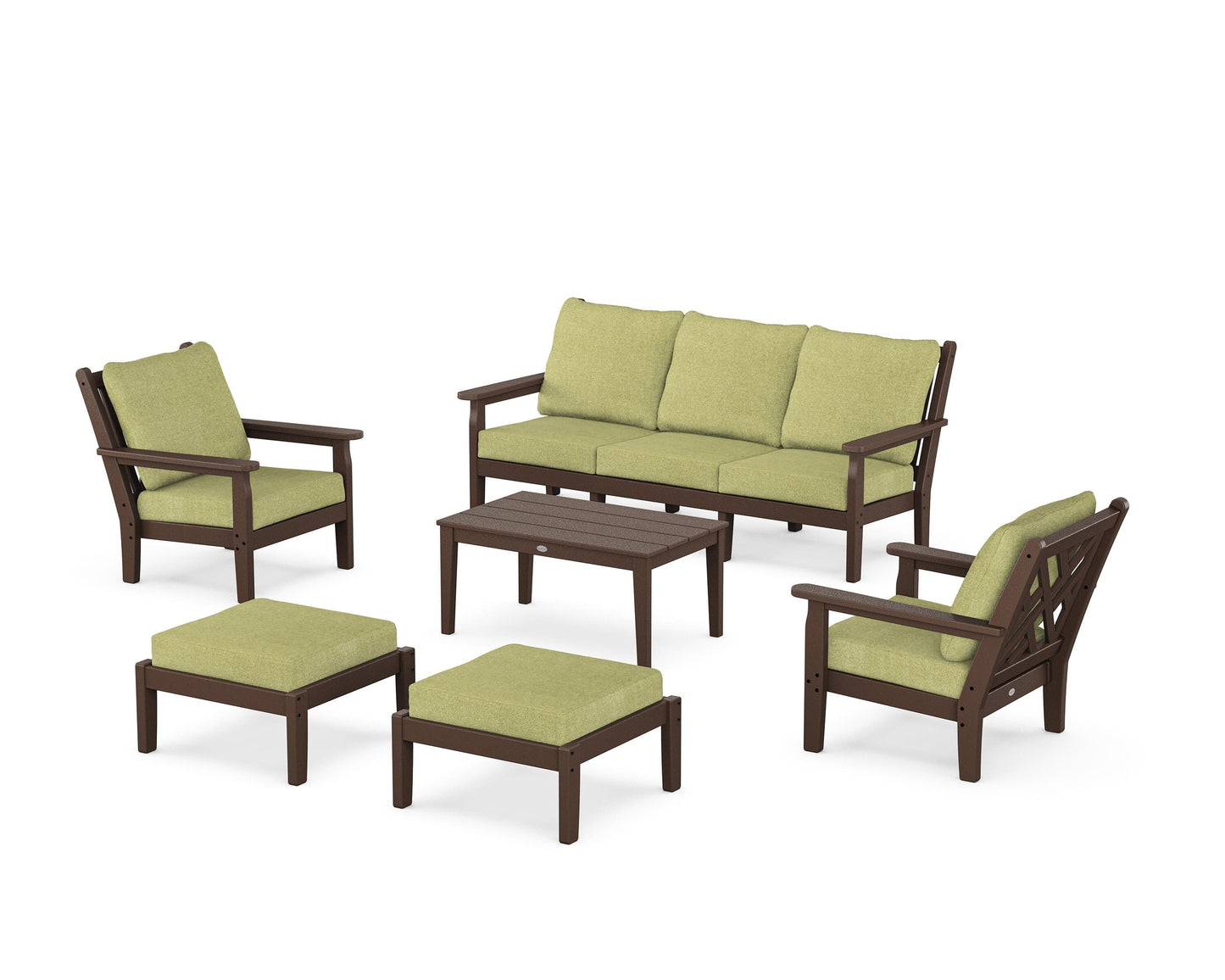 Chippendale 6-Piece Lounge Sofa Set
