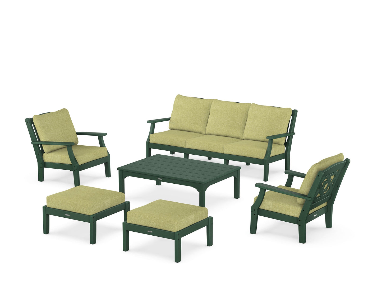 Chinoiserie 6-Piece Lounge Sofa Set