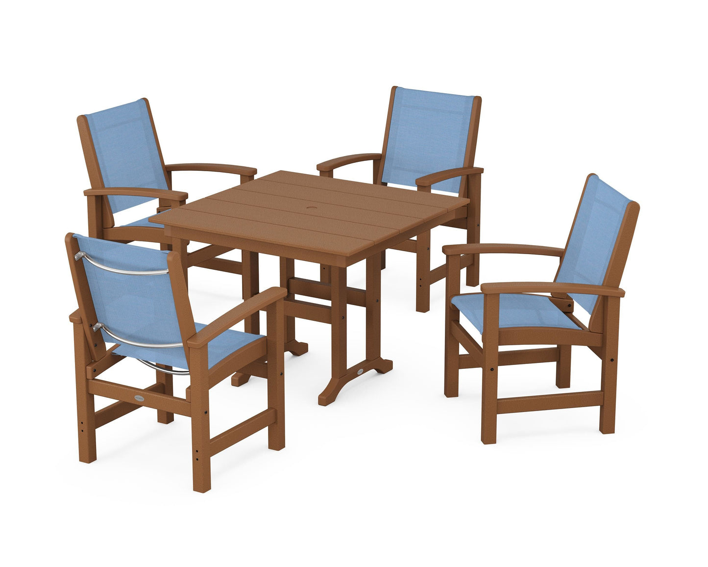 Coastal 5-Piece Farmhouse Dining Set
