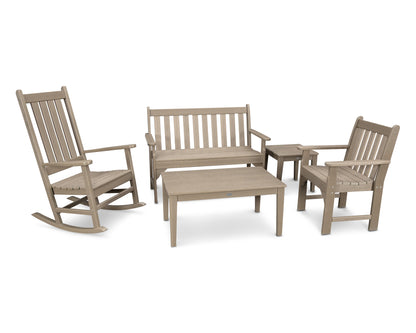 Vineyard 5-Piece Bench & Rocking Chair Set