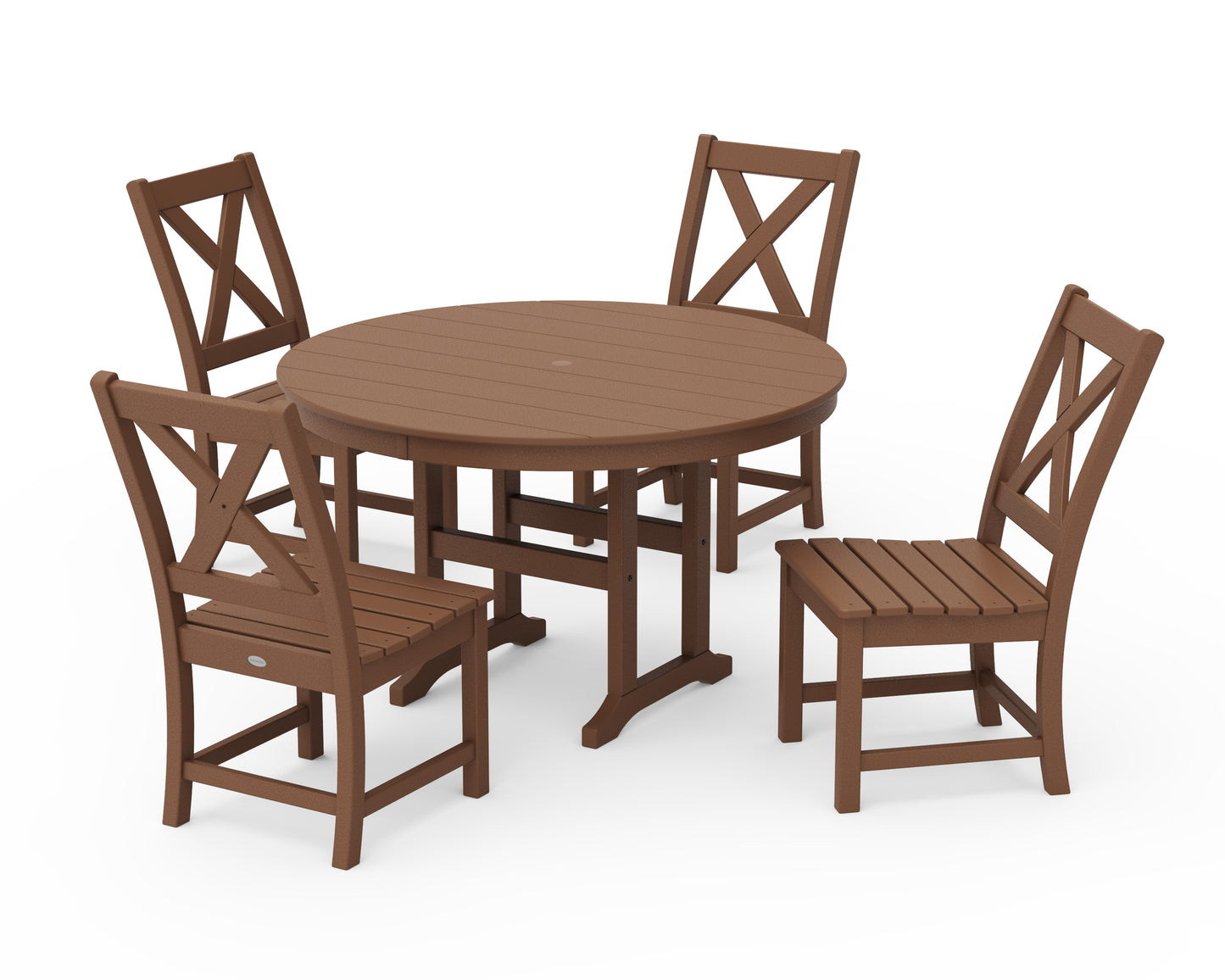 Braxton Side Chair 5-Piece Round Dining Set
