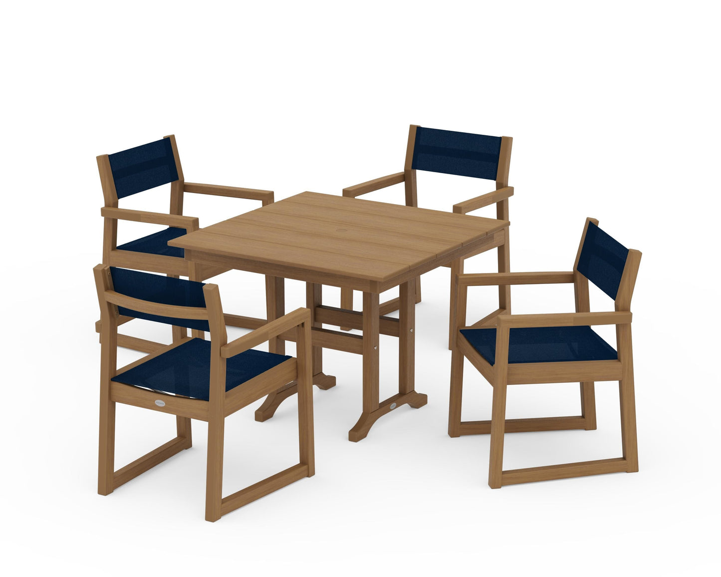 EDGE Sling Arm Chair 5-Piece Farmhouse Dining Set