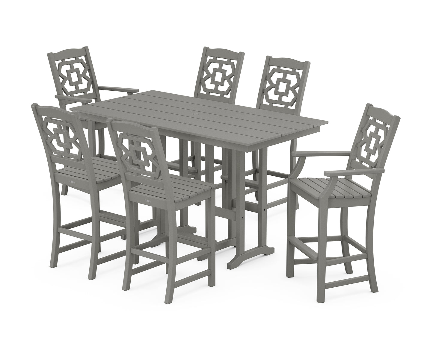 Chinoiserie 7-Piece Farmhouse Bar Set