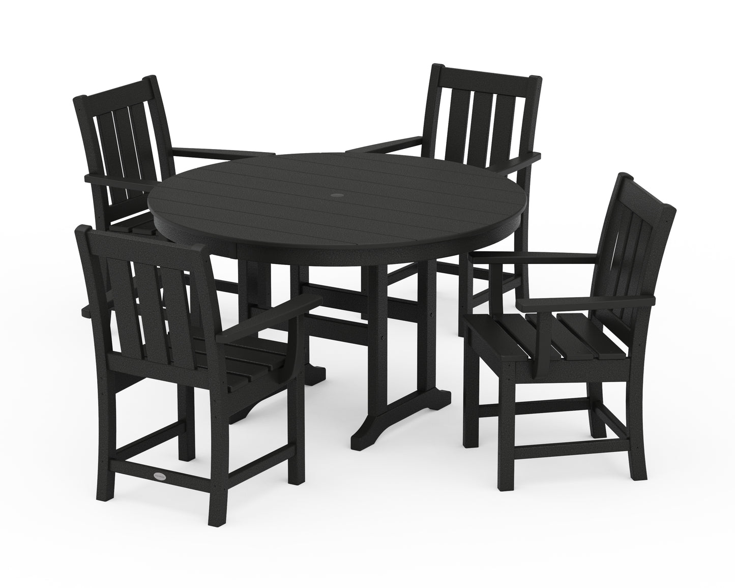 Oxford 5-Piece Round Farmhouse Dining Set