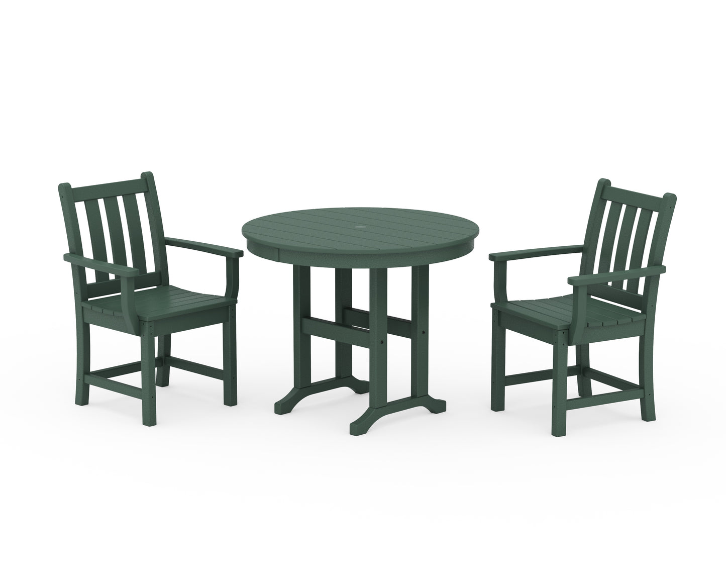 Traditional Garden 3-Piece Round Dining Set