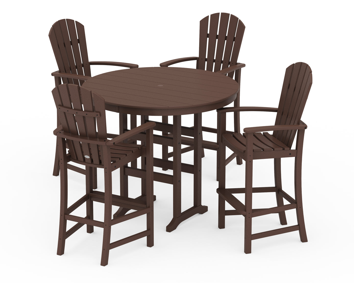 Palm Coast 5-Piece Round Farmhouse Bar Set