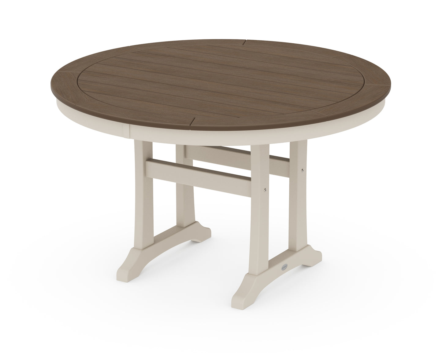 Nautical Trestle 48" Round Dining Table