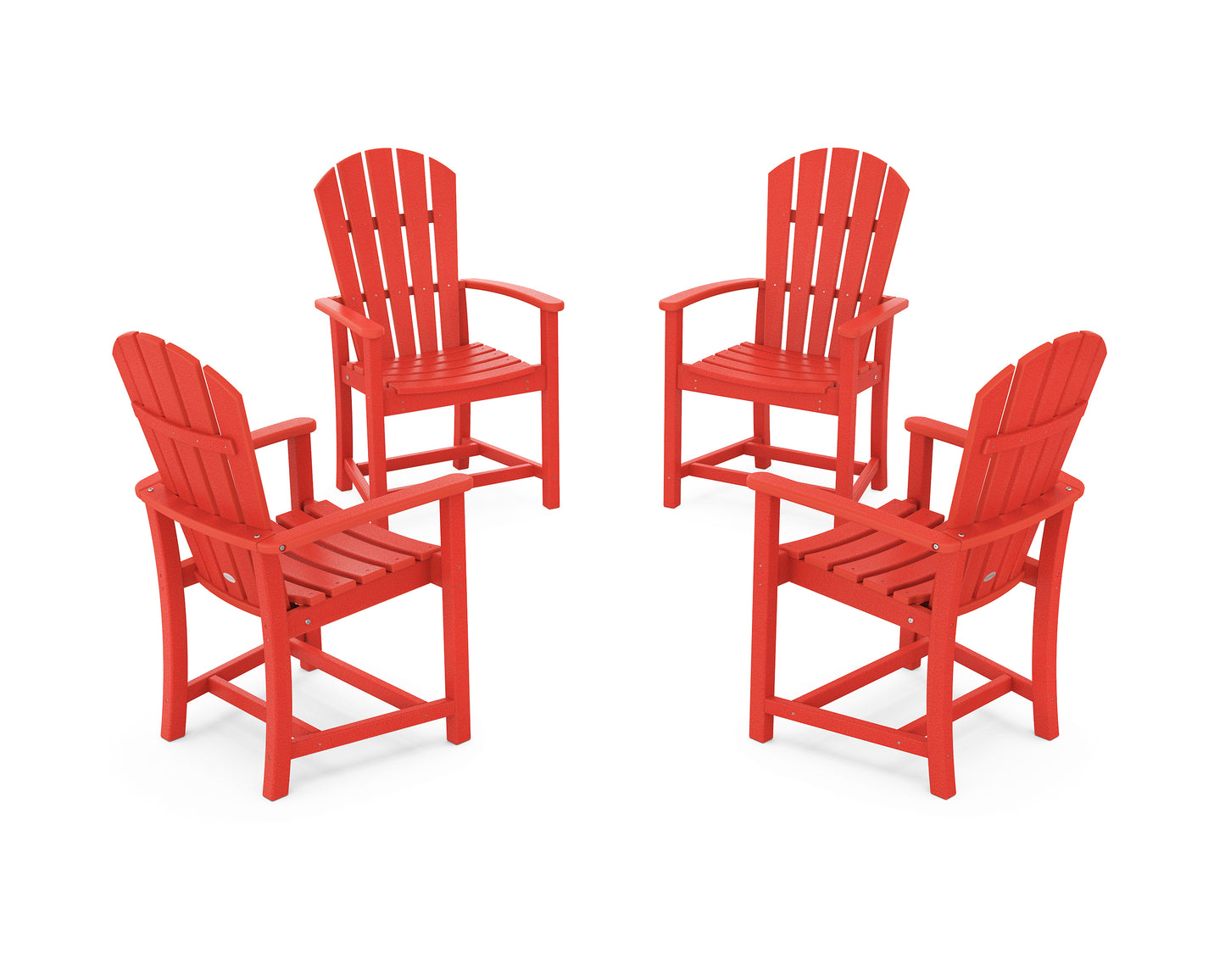 Palm Coast 4-Piece Upright Adirondack Conversation Set