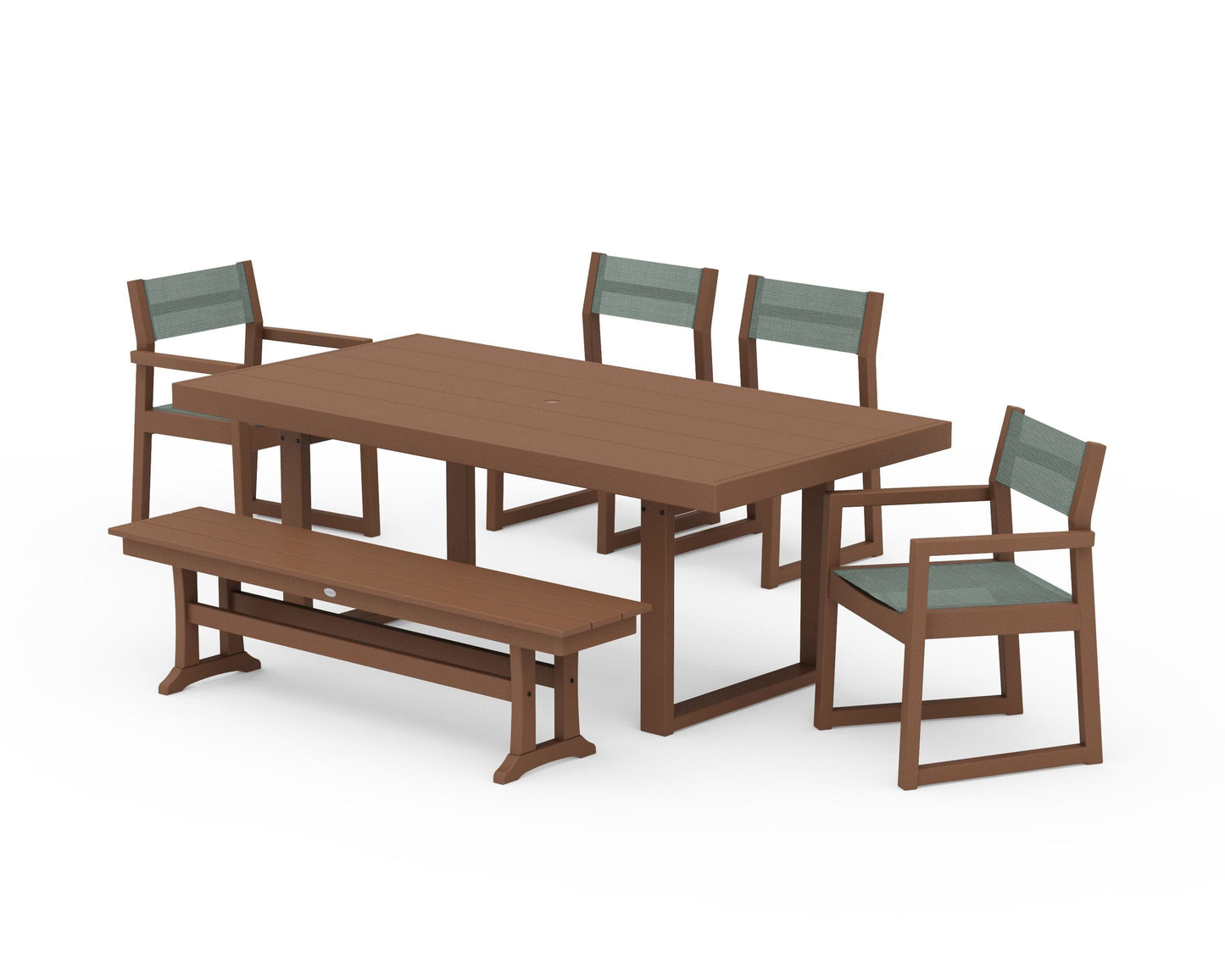 EDGE Sling 6-Piece Dining Set with Bench