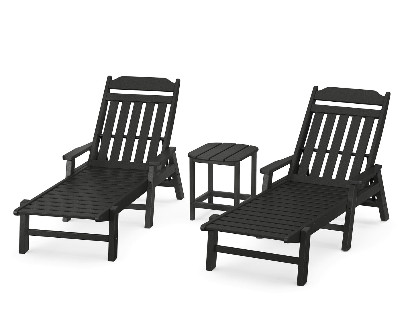 Cottage 3-Piece Chaise Set with Arms