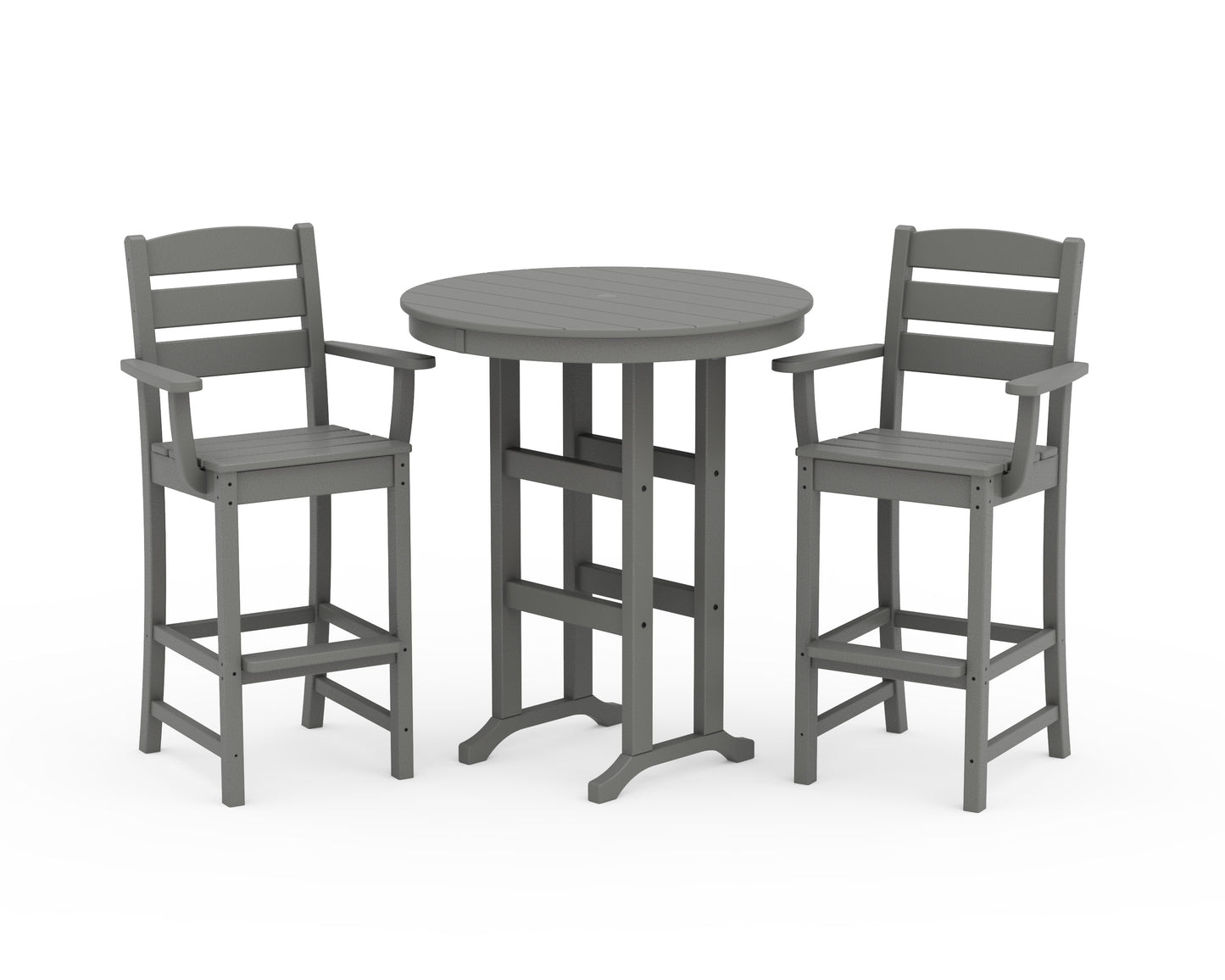 Lakeside 3-Piece Round Bar Arm Chair Set