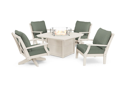 Braxton 5-Piece Deep Seating Set with Fire Table