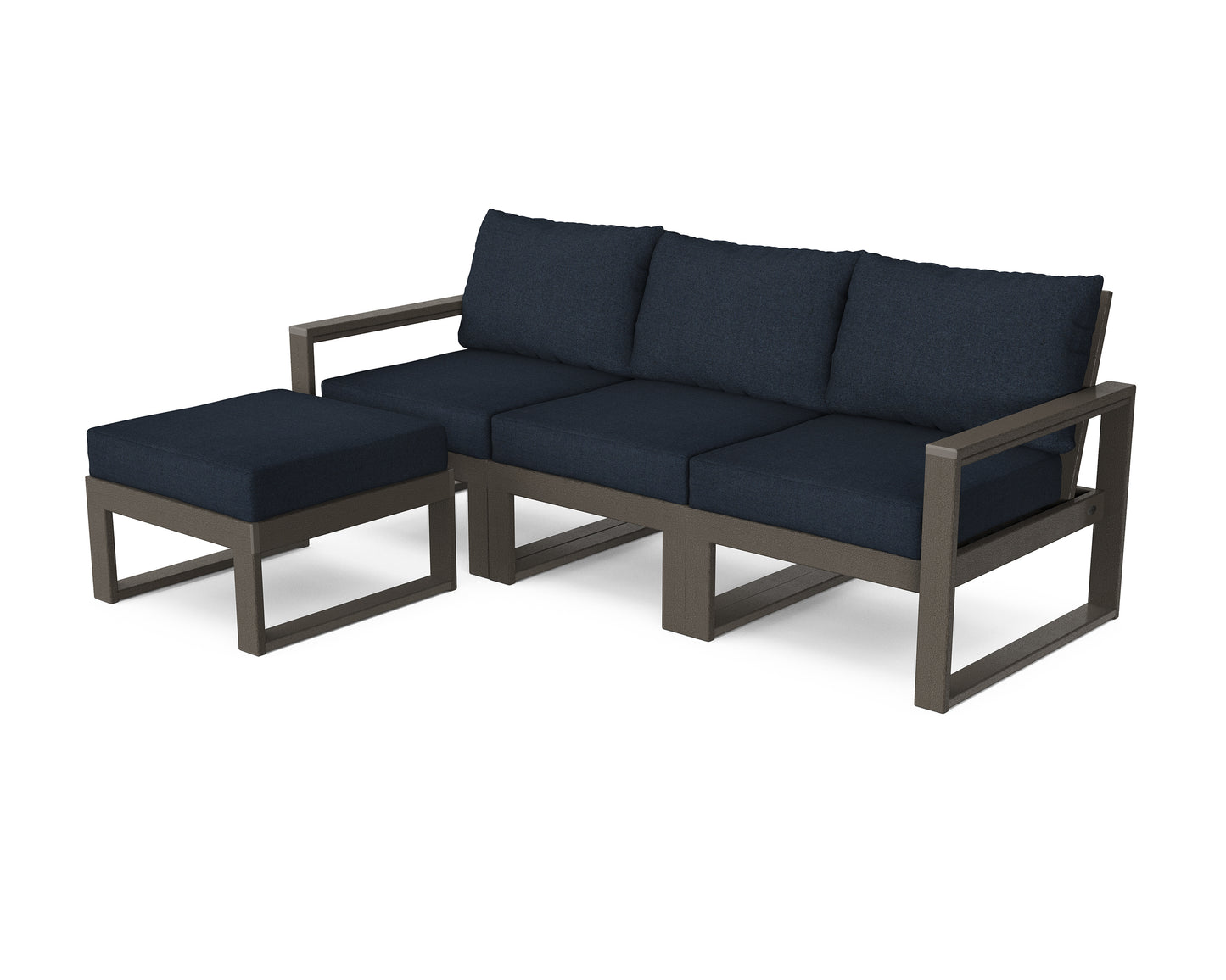 EDGE 4-Piece Modular Deep Seating Set with Ottoman